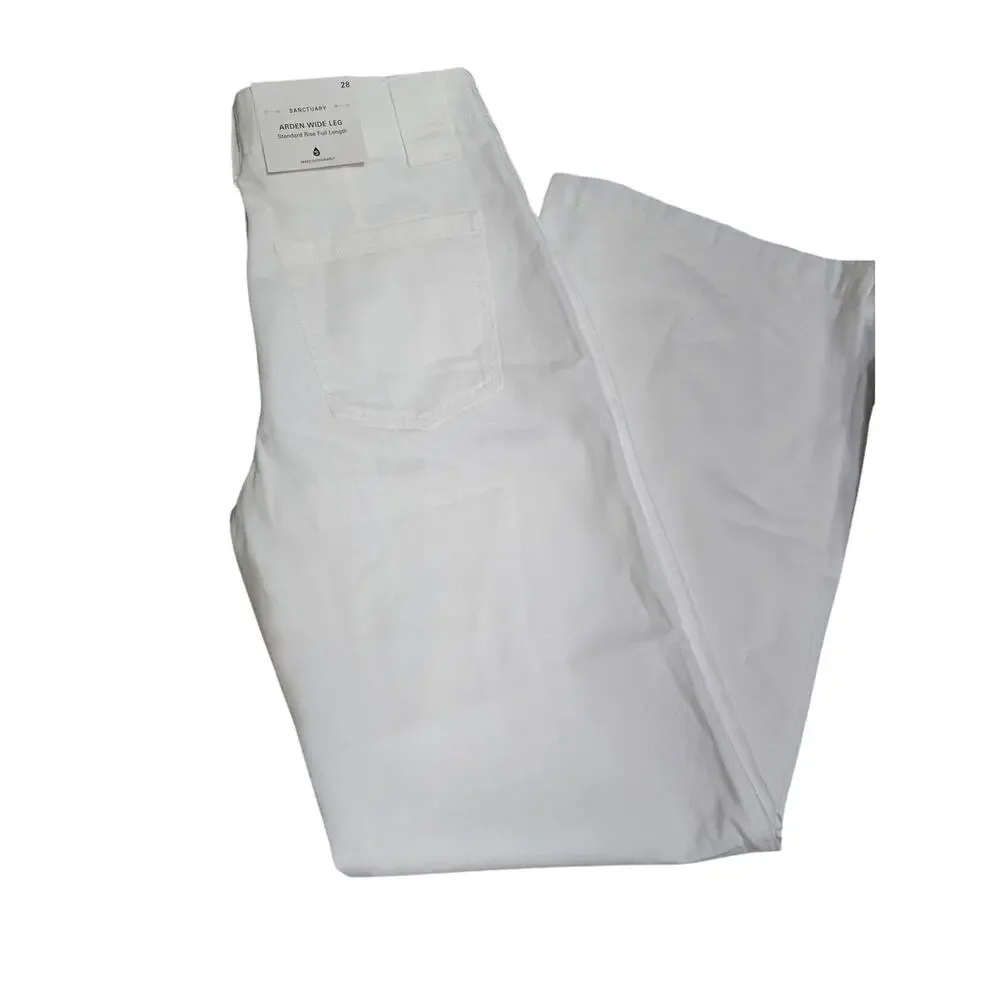 NwT Arden Wide Leg Jeans Brilliant White size 28" waist - Picture 10 of 10